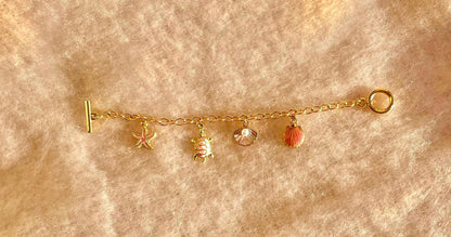 *Sweet Pink Pearl turtle charm bundle