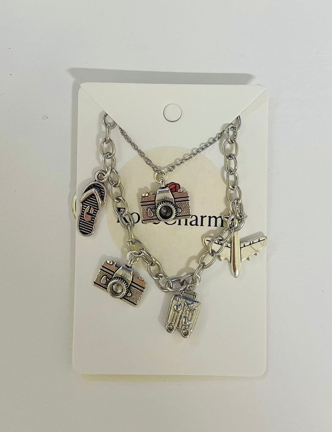 *Silver ‘Wanderlust’ Travel Charm Set