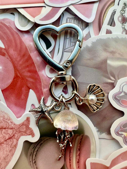 Silver ‘Jellyfish Ocean Glow’ Bag Charm