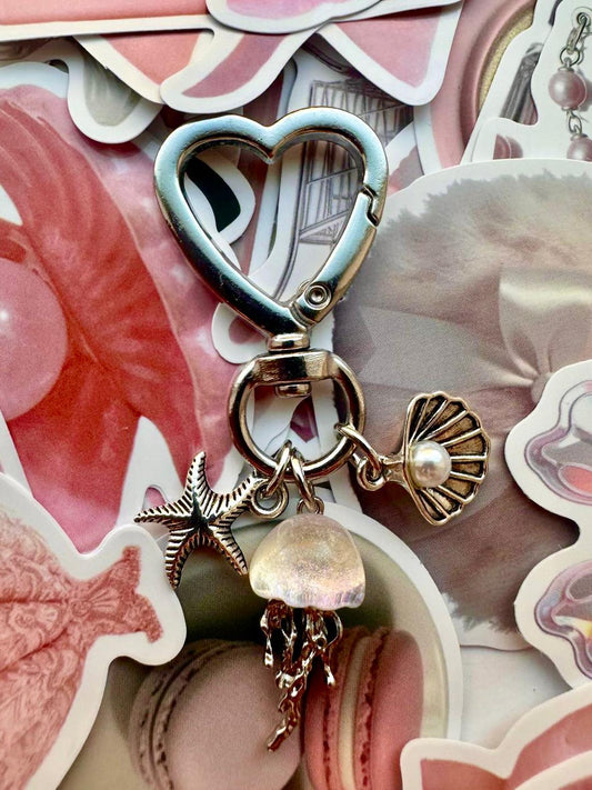 Silver ‘Jellyfish Ocean Glow’ Bag Charm